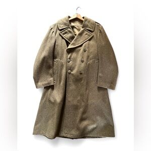 Vintage U.S. Military World War II Original Wool Enlisted Over Coat Size 40 R